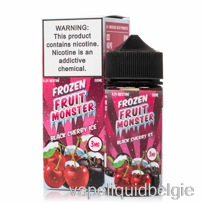 Vape Smaken Ijs Zwarte Kers - Bevroren Fruitmonster - 100ml 6mg